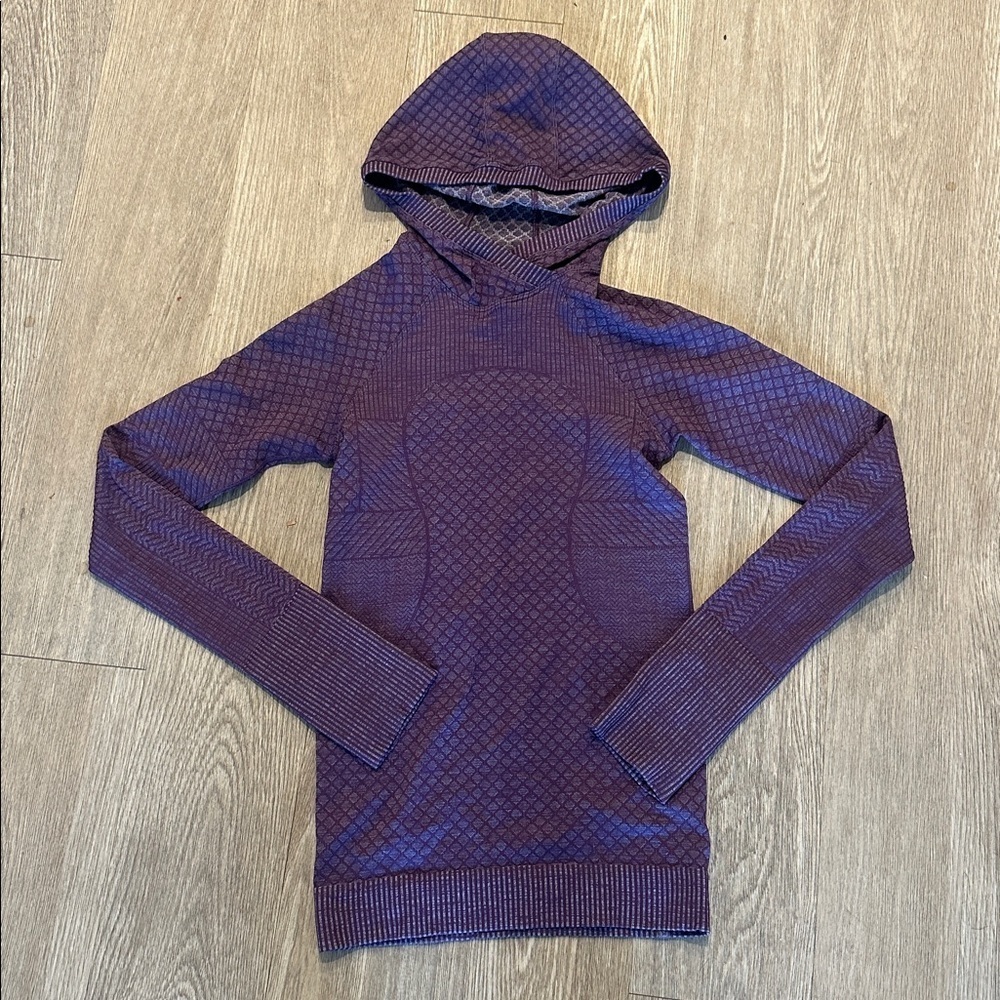 Lululemon Restless Long Sleeve Hoodie Running Top Size 4 - Picture 1 of 5